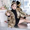 -30 Giacca invernale per bambini Abbigliamento Ragazza Cappotto impermeabile caldo Cappotto lungo in cotone con cappuccio per bambini Capispalla abbigliamento parka 211027