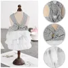 Dog Apparel Pet Summer Bowknot Costume Dress Striped Cat Puppy Wedding Princess Party Tutu Skirt Clothes