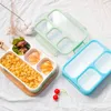 High Capacity Lattice Lunch Box Leakproof Portable Food Container Travel Camping Office School Healthy Material Bento Box 1000ML 201015