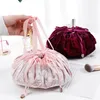 Lazy Cosmetic Väska Velvet Drawstring Bags Cartoon Makeup Organizer Storage Bags Resor Kosmetisk Pouch Magic Toalettry String Bag GGA3202