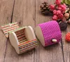 100pcs/lot Lovely Mini Heart Shape Weaving Bamboo Wooden Jewelry Storage Boxes Ring/necklace/earrings Display Box Wholesale