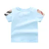 Baby Boys Girls Plaid Tshirts Summer Kids Short Sleeve Tshirt TurnDown Collar Children Cotton Shirt Child Tops Tees 17 Years4682803