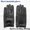 Deerskin Handschoenen Herenleer Onverwachte Single Layer Dun Hollow Ademend Motorfiets Auto Rijden Lente en Herfst