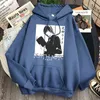 Bannan Fish Print Hoodies Man Casual Loose Sweatshirts Anime Cartoon Långärmad Sweatshirt Hooded Mens Hip Hop Streetwear Hoody H1227