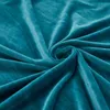 Blue Velvet Elastic Sofa Covers Sets for Living Room Plush Furniture Slipcovers Elasticated Couch Cushion Cover 2 and 3 Seater 211116