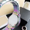 Brand Quartz Wrist Watch For Women Girl Big Letters Crystal Metal Steel Band Watches M105275O