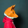 Cosplay Fox Mask 3D Papercraft Paper Adult Maskking Wearable Halloween Horror Masque Visage Costume women DIY Toys Party