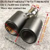 1 Piece Y Model Matte Dual outlet Akrapovic Exhaust Pipe Fit for all cars Carbon fiber Nozzles Muffler Tip