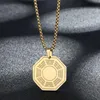 Pendant Necklaces Kinitial Fashion Buddhism Yin Yang For Women Stainless Steel Sanskrit Yoga Talisman Choker Gifts Jewelry