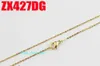 Złoty Kolor 1.2mm Cross Thin Chain Stainless Steel Moda Kobiety Biżuteria, Mały Naszyjnik 20 SZTUK ZX427DG