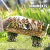 Yaratıcı Sevimli Reçine Cüce El Yapımı Yedi Ağaç Gnome Bahçe Ev Ofis Babalar Günü Hediyesi Clh @ 8 210804 için süsleyin