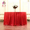 BY Nappe ronde à sequins Nappe or rose sur la décoration de table pour le dîner Nappe d'anniversaire de mariage-530 211103