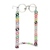 12 couleurs résine acrylique multicolore lunettes chaîne simple mode lunettes de lunettes de lunettes antidérapantes