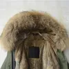 Women's Fur & Faux 2021 Est Natural Lining Mr Wear, Raccoon Removeable Collar Mrs Winter Long Style Jacket For