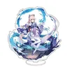 Anime Figure Genshin Impact Zhongli Diluc Venti Klee Keqing Qiqi Acrylic Stand Model Plate Desk Decor Standing Sign Fans Gifts G1019