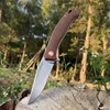 TUNAFIRE 958 Folding Kniv D2 Steel Outdoor EDC Jakt Taktiska Verktyg High-end linne Grönt handtag bär en kniv med ficka kniv