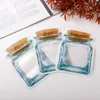 Food Storage Zipper Bags Smell Proof Reusable Mason Jar Lock Stand Up Bag Bottle Shape Plastic Food Grade Bags Gifts3430915