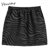 Yitimuceng Винтаж леопардовые карманы юбка женская высокая талия мини-линия одежда летняя корейская мода юбки 210601