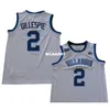 Vintage 21ss Villanova Wildcats Collin Gillespie # 2 Koszykówka Pełny rozmiar haftu S-4XL lub niestandardowa Dowolna nazwa lub Numer Jersey