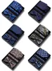 Bow Ties Drop 65 Colors Tie Handkerchief Pocket Squares Cufflink Set Necktie Box Man Fit Formal Party April Fool's Day