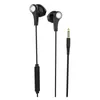 Stereo Headsets Bass 3.5mm Inear earphones With Voice Control Build-in Mic Multi colors + bag packaging