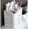 3 Layer Large Capacity Makeup Organizer Cosmetic Storage Box Jewelry Desktop Nail Oil Container Beauty Case 210309