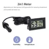 Mini Handige Digitale LCD-thermometer Sensor Hygrometer Meter Koelkast Aquarium Monitoring Display Vochtigheidsdetector