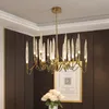 New Luxury Living Room Dining Room Chandelier Simple Creative acrylic Light Minimalist Personality Bedroom hanging lights