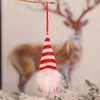 Adornos de gnomos de Navidad hechos a mano, figura de Papá Noel de Tomte sueco de felpa, colgante de árbol de Navidad de elfo escandinavo, decoración para el hogar DAW195