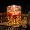 Gelé aromaterapi ljus valentines dag bröllop förslag romantisk transparent gel vax hem dekoration