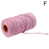 Yarn 100M Rope ed-Cord 100% Cotton Colorful Twine Macrame Cord String Thread235i