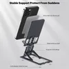 금속 합금 데스크탑 전화 홀더 Foldable 확장 지원 테이블 데스크 모바일 마운트 포켓 크기 슬림 스탠드 아이폰 13 프로 최대 iPad 삼성 조절 가능한 브래킷