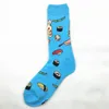 Chaussettes pour hommes Style automne hiver bas longs amoureux coton à la mode dessin animé adultes Sushi