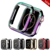 Bling Kapak PC Kılıfları Apple watch Ultra 49mm Durumda 41mm 45mm 44mm 40mm 42mm 38mm Aksesuarlar Elmas tampon Koruyucu Fit iwatch serisi 8 7 5 4 3 se 6