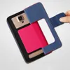 Универсальный Colorblocking PU Кожаный Телефон Флип Шейсы Фолио Кошельки с карточными Слотыми Слоты Kickstand Magnety Clasp Полная защитная задняя крышка От 3,5 до 7,0 дюйма 12 цветов