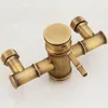 Fapully Antique Style Brass Copper Round Hand Shower Bath Tub Faucet Luxury Bathroom rain Hand Shower Head Wall Mounted HS1276287724