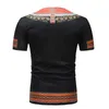 Moda African Dashiki Drukuj Mężczyźni T Shirt Marka Casual Slim O-Neck Krótki Rękaw Koszulka Mężczyźni Hip Hop Tops Tees Mens Odzież 210319