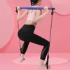 Back Training Pilates Bar Stick Resistance Band Gym Home fitness Body Building Workout Sports Fitness Yoga Supplies Stretch Band H1026