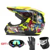 Мотоциклетные шлемы Зеленый шлем Casco Moto Off Road ATV Dirt Bike Downhill DH Capacete Очки для мотокросса