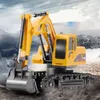 2.4Ghz 6 Channel 1:24 RC Excavator toy Engineering Car Alloy and plastic RTR For kids Christmas gift 220315