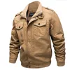 Herfst en winter Heren multi-pocket militaire jas Puur katoen Casual werkjas Grote losse katoenen jas Special Forces Heren 211025