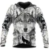 Mens grafiska hoodies mode pojkar 3d digital hooded pullover med skalle lejon mönster unisex höst trackshirts grossist