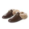 Klassieke Ladie Fur Muller True Sheepskin Slippers Designer Dames Roken Slijper Warm Sandalsstar Des Chaussures 456 S E 951 S E