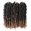 Easy Install Forte puro borboleta de topo Locs de crochê de 18 polegadas Pré-loop angustiadas fechaduras Naural Extensões de trança sintética para mulheres negras