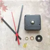 HOT 50PCS 12MM Shaft Sweep Silent Quartz Clock Movement Mechanism DIY Repair Kits With Plastic Black Hands