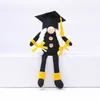 Svart Graduation Dwarf Ornaments Långben Grattis Grad Svenska Gnomes 2021 Graduation Gift för högskoleutbildning