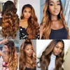 Gagaqueen 100 % människohår Ombre Brazilian Body Wave Hair Bundles 1B/30 Brazilian Body Wave Virgin Hair Extensions