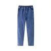 Mode printemps garçons jean dessin animé taille élastique Denim pantalon pour adolescent école coton enfants vêtements 4 5 6 8 12 16 ans 210622