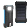 20000mAh Power Power Bank مقاومة للماء مع Compass Portable Solar PowerBank بطارية خارجية للهاتف الخلوي الطوارئ US6095428