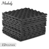 12PCS Soundproofing Foam Studio Acoustic Foam Panele Kliny 30x30 cm panelu obróbki absorpcji Soundproof dla biur studiów nagrywania